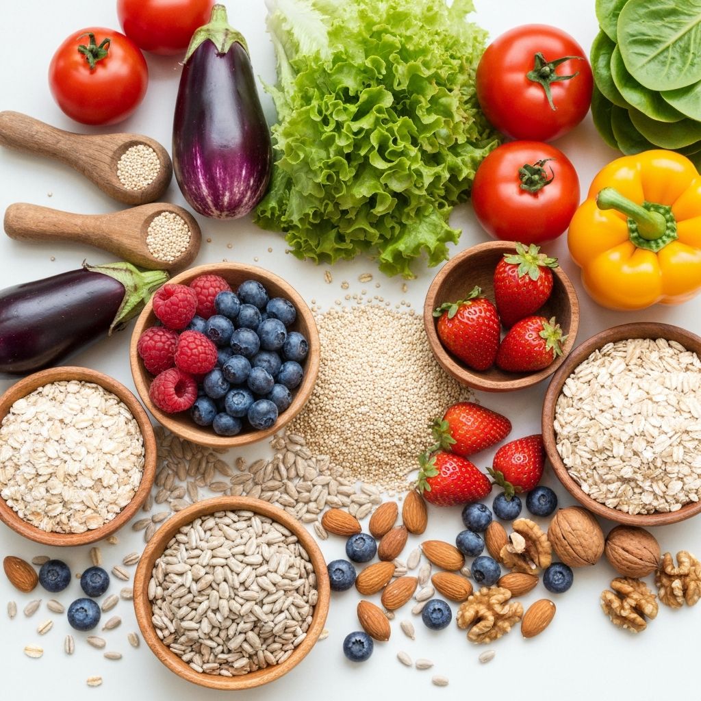 Natural whole foods and vegetables